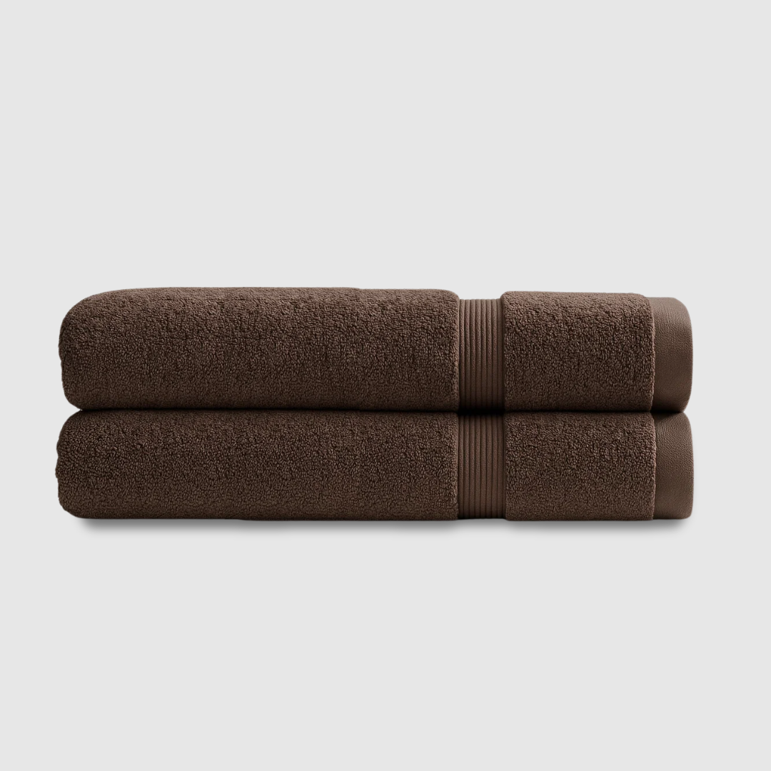 Heavyweight cotton bath towels | 2pcs (55x28in)