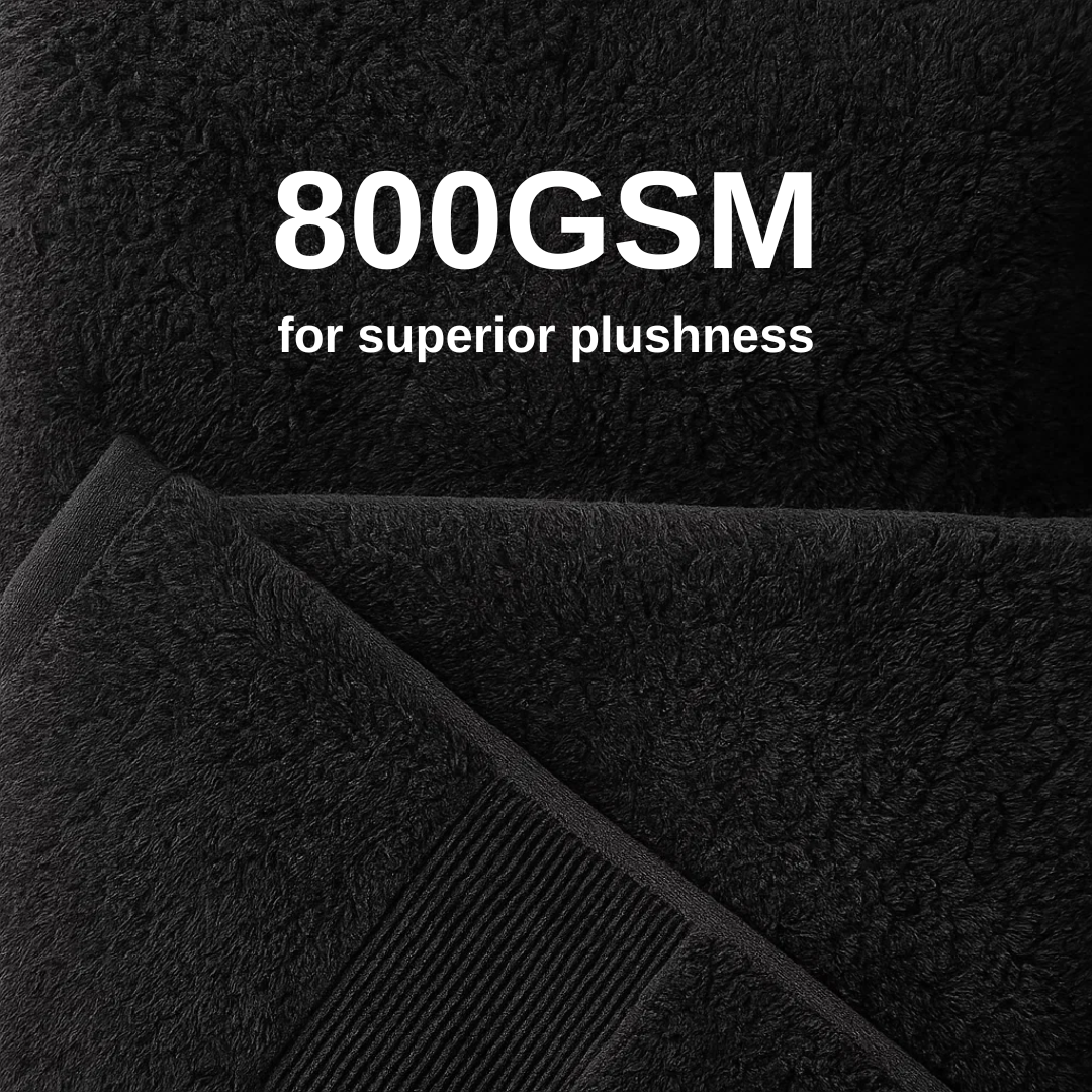 Heavyweight cotton bath towels | 2pcs (55x28in)